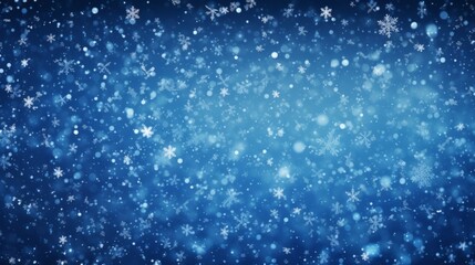 Fototapeta premium Photo of a blue background with snowflakes