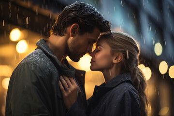 A_Happy_Couple_Sharing_a_Romantic_Kiss_in_the_Rain