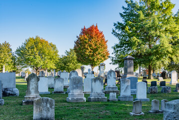 Autumn Evening in the Cemetery, Gettysburg Pennsylvania USA