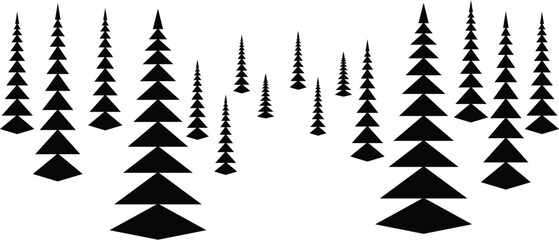 forest Svg - forest Clipart - Pine Tree Svg - Outdoors Svg - forest Silhouette - Cut File For Cricut svg, png, jpg dxf, eps files