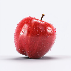 Red apple isolated photo on white background