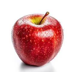 Red apple isolated photo on white background