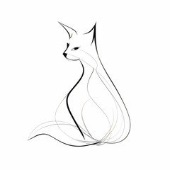 illustration of a cat (generative ai)