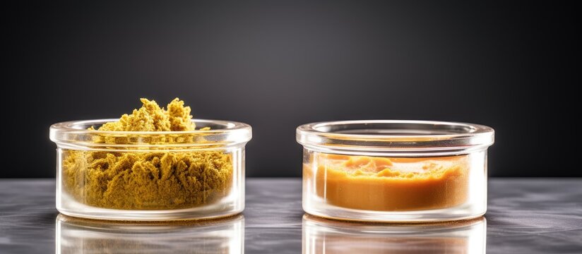 A potent medical extract of marijuana weighing two grams With copyspace for text