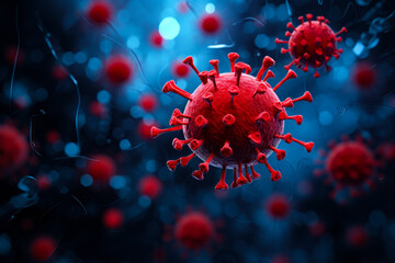 Red and blue corona.