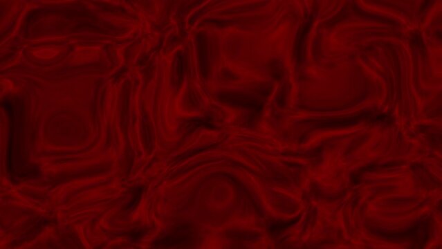 Abstract red color liquid animation. Liquid background UHD 4k video moving.
