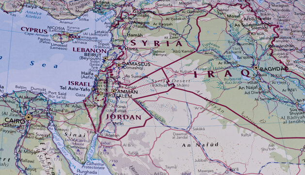 Middle East Region on map.