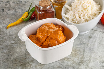 Indian cuisine - chicken butter masala