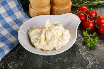 Italian delicous stracciatella cheese