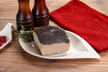 Delicous liver pate snack appetizer