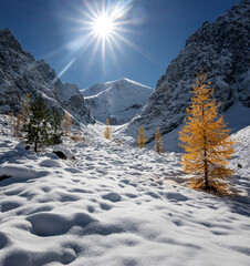 Gorny Altai in autumn, Russia September