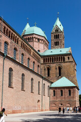 Fototapeta na wymiar View of the cathedral in Speyer, Germany 