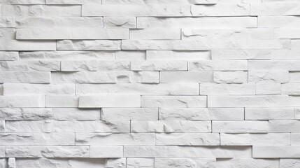 Background texture of a white brick wall.