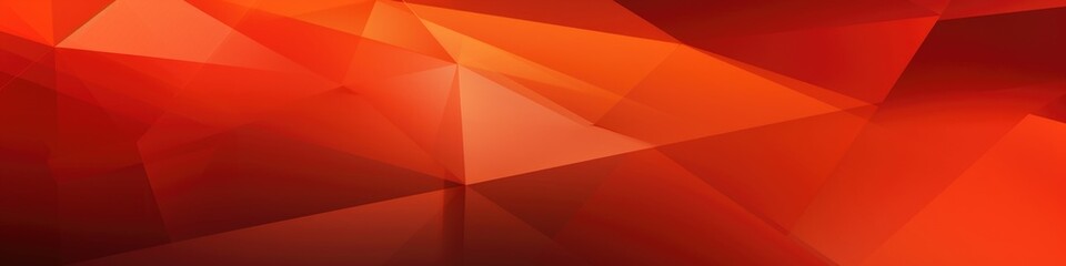 A red and orange abstract background with triangles.