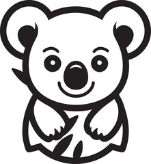 Geometric Hug Emblem in Black Simplicity Hugs Majesty in Black and White