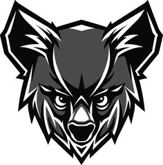 Contemporary Sweet Climber of Delight in the Shadows Sleek and Endearing Black Koala Emblem