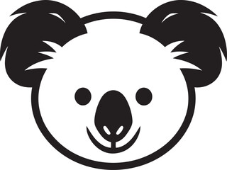 Midnight Cuteness Marsupial Silhouette Contemporary Koala Mark in Shadows