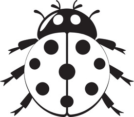 Crawling with Style Elegance Defined Artistic Minimalism of the Ladybug