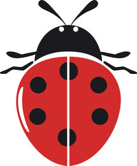 Mysterious Majesty Black Ladybug Mark Simplicity Unveiled Ladybug Silhouette in Shadows