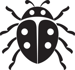 Majestic Details Sleek Ladybug Profile Silent Beauty in Shadows Ladybug Logo