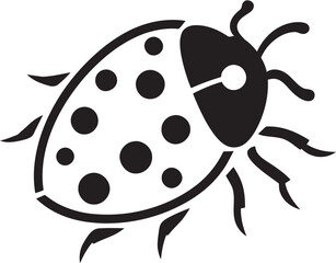 Sleek Silhouette The Ladybugs Iconic Monochrome Charm Delicate Elegance The Timeless Ladybug Profile