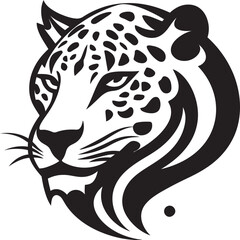 Majestic Stalker Black Vector Leopard Design Unbridled Beauty Black Leopard Logo