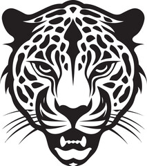 Hunting Elegance Black Vector Leopard Icon Majestic Stalker Black Leopard Emblem in Vector