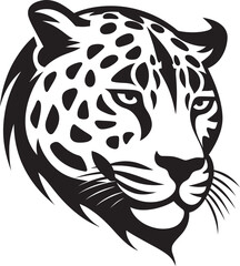 Prowess in Black Leopard Vector Emblem Ferocity Unleashed Black Leopard Logo