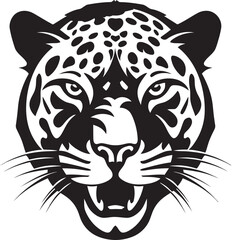 On the Hunt Black Leopard Vector Emblem Feline Excellence Black Vector Leopard Logo © BABBAN