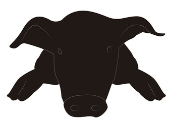 Icono de un cochino, cerdo, puerco o ganado porcino