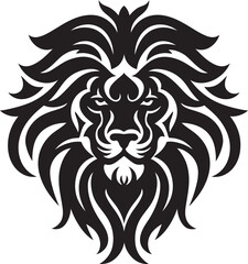 Majestic Hunter Vector Lion Logo Design The Prowling King Black Lion Emblem