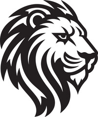 Wildcat Artistry Lion Icon in Vector On the Prowl Black Vector Logo Excellence