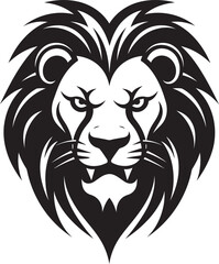 Elegance in Motion Lion Icon Excellence The Lions Mark Black Vector Logo Emblem