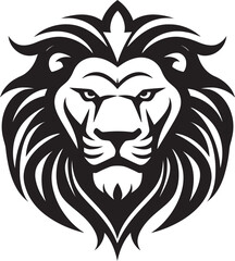 Savage Beauty Black Lion Logo Icon Hunt in Style Lion Icon Emblem