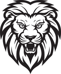 Fierce Ruler A Lion Icon Logo Design Lions Legacy The Black Vector Emblem Excellence