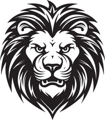 Pouncing Majesty A Lion Logo in Vector Sleek and Savage The Black Vector Lion Icon