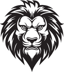 Lions Legend An Emblem Logo Excellence Fierce Guardian A Lion Icon Design