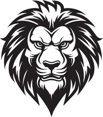 Lions Legend An Emblem Logo Excellence Fierce Guardian A Lion Icon Design