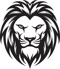 Untamed Beauty A Lion Logo Design Regal Roar The Black Vector Lion Icon Excellence