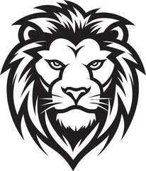 On the Prowl Black Lion Logo Icon Excellence Regal Roar A Majestic Black Vector Lion Design