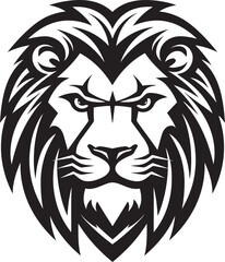Roaring Guardian The Regal Elegance of Black Vector Lion Logo Sleek Sovereign A Fierce Beauty in Lion Icon