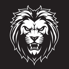 Proud Majesty The Stylish Sovereign of Lion Icon in Vector Regal Dominance The Prowling Grace