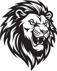 Stylish Panther Black Lion Logo Design   A Marvel of Elegance The Lions Legacy Black Vector Emblem   A Timeless Symbol of Authority