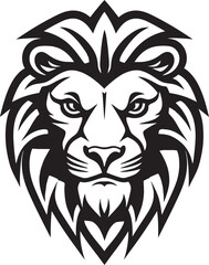 Feline Finesse Black Lion Icon   The Pinnacle of Style and Prowess Majestic Hunter Black Vector Lion Logo   The Ultimate Predator
