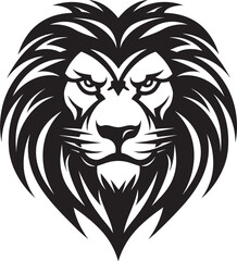 Prowling Excellence Black Lion Icon   The Epitome of Mastery Elegant Authority Black Vector Lion Logo   A Symbol of Command