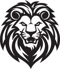 Elegant Authority Black Vector Lion Logo   A Symbol of Command Majestic Mane Black Lion Emblem Design   A Majestic Masterpiece