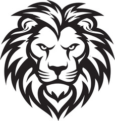 Sleek and Stylish Black Lion Logo Design   A Blend of Grace and Elegance Fierce Dominance Black Vector Lion Emblem   The Reign of Strength