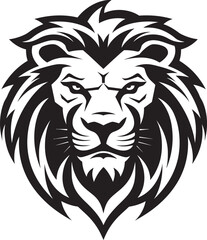 Prowling Majesty Black Lion Icon in Vector   The Majestic Hunter On the Prowl Black Lion Emblem Excellence   The Silent Stalker