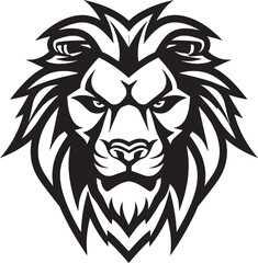 Regal Dominance Black Vector Lion Emblem   The Reign of Command Pouncing Prowess Black Lion Icon   The Mastery of the Hunt