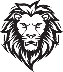 Elegance Unleashed Black Lion Logo Design   The Power of Grace Majestic Mark Black Vector Lion Icon   The Emblem of Authority